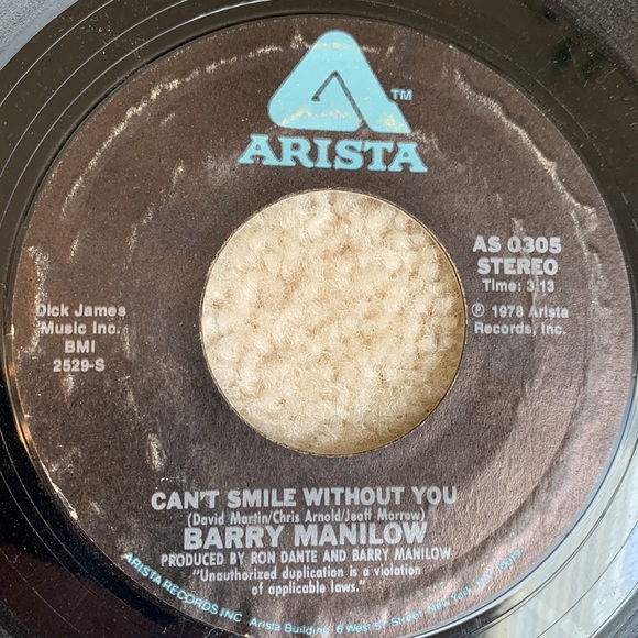 3 Vintage Barry Manilow 7” Vinyl Records - Picture 11 of 15